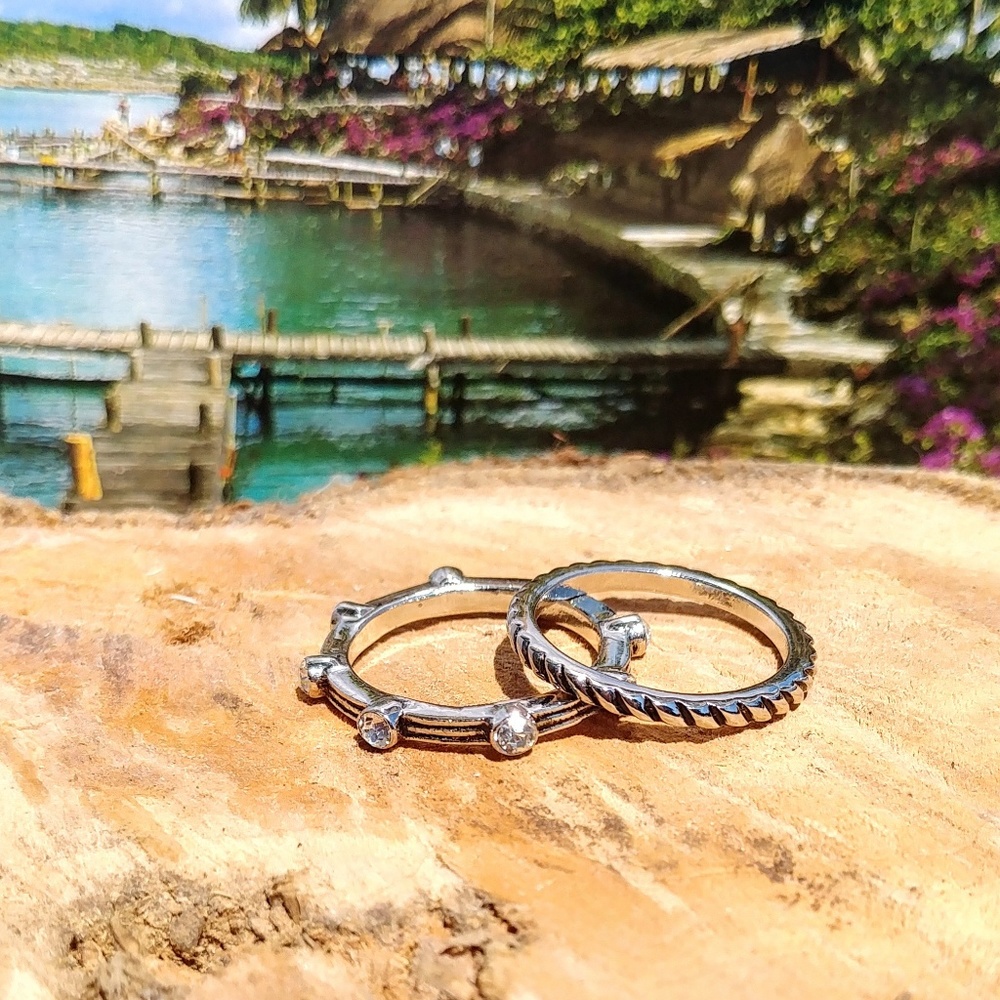 🆕🐧 Silver stackable rings